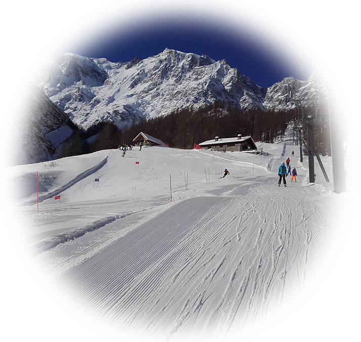 a skiers on a snowy mountain